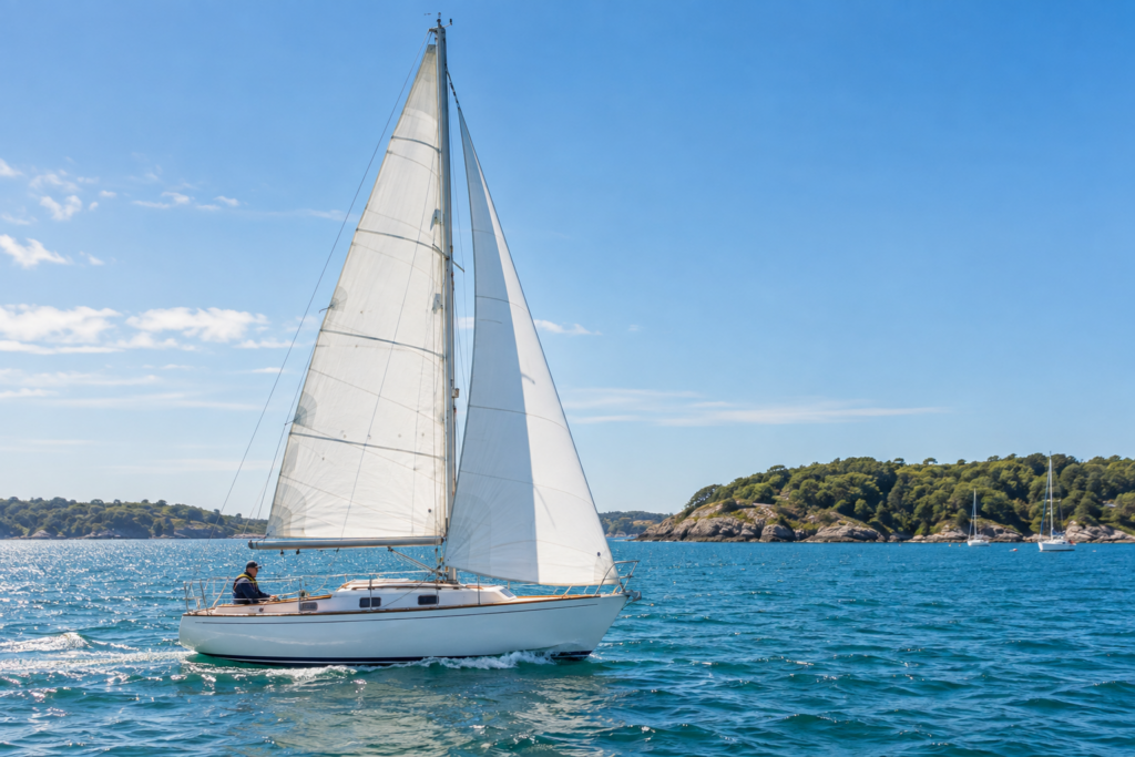 Sunny watersports editorial: small sail coast